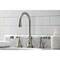 Kingston Brass KS2988CFL Century Widespread Bathroom Faucet W/ Brass Pop-Up, Nickel KS2988CFL - alternate 7